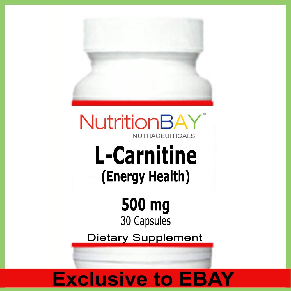 Carnitine, Energy Health, Fitness Support, 500 mg, 30 Capsules