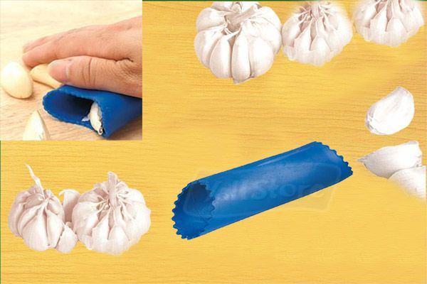 Blue Garlic Peeler Peel Garlic Easy Useful Kitchen