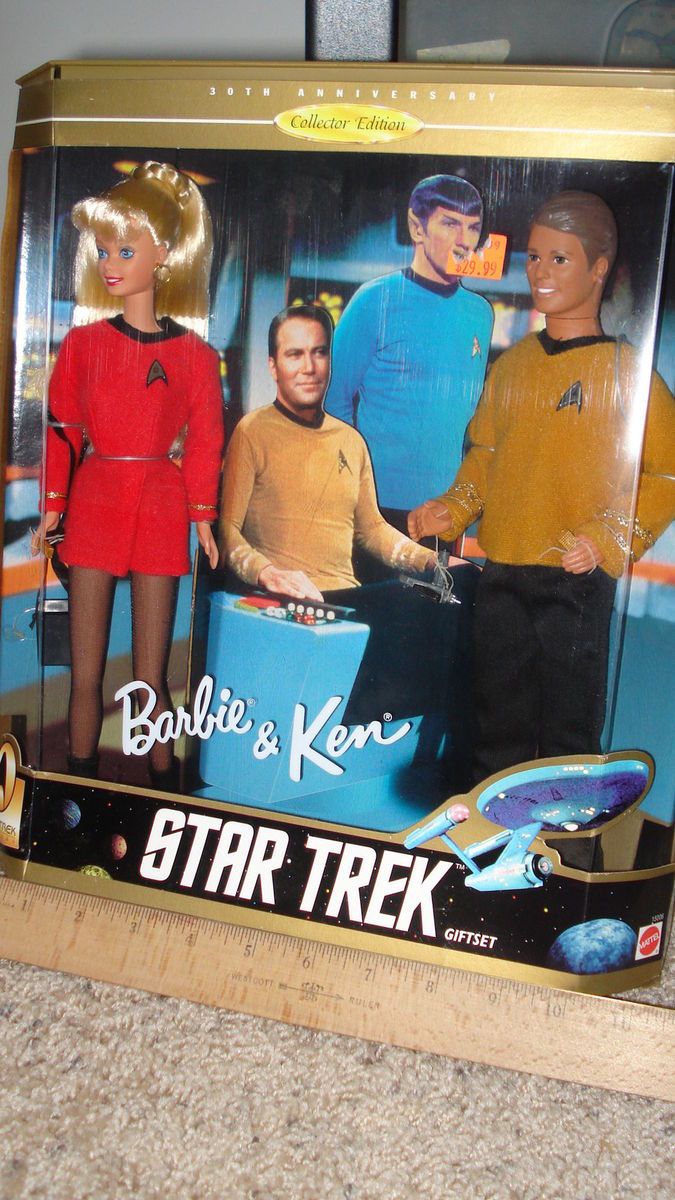 STAR TREK Barbie Ken 1996 Gift set 30th Anniversary Collector Edition