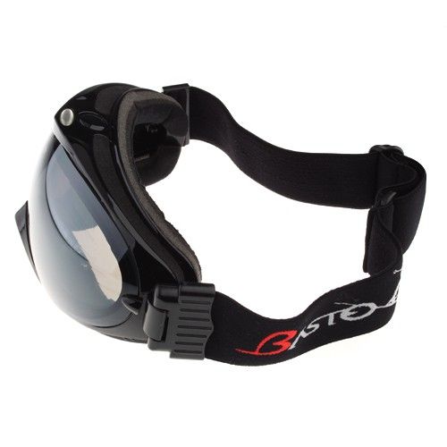  Basto Anti Fog Dual Lens Sport Ski Snowboard Goggles Black Frame