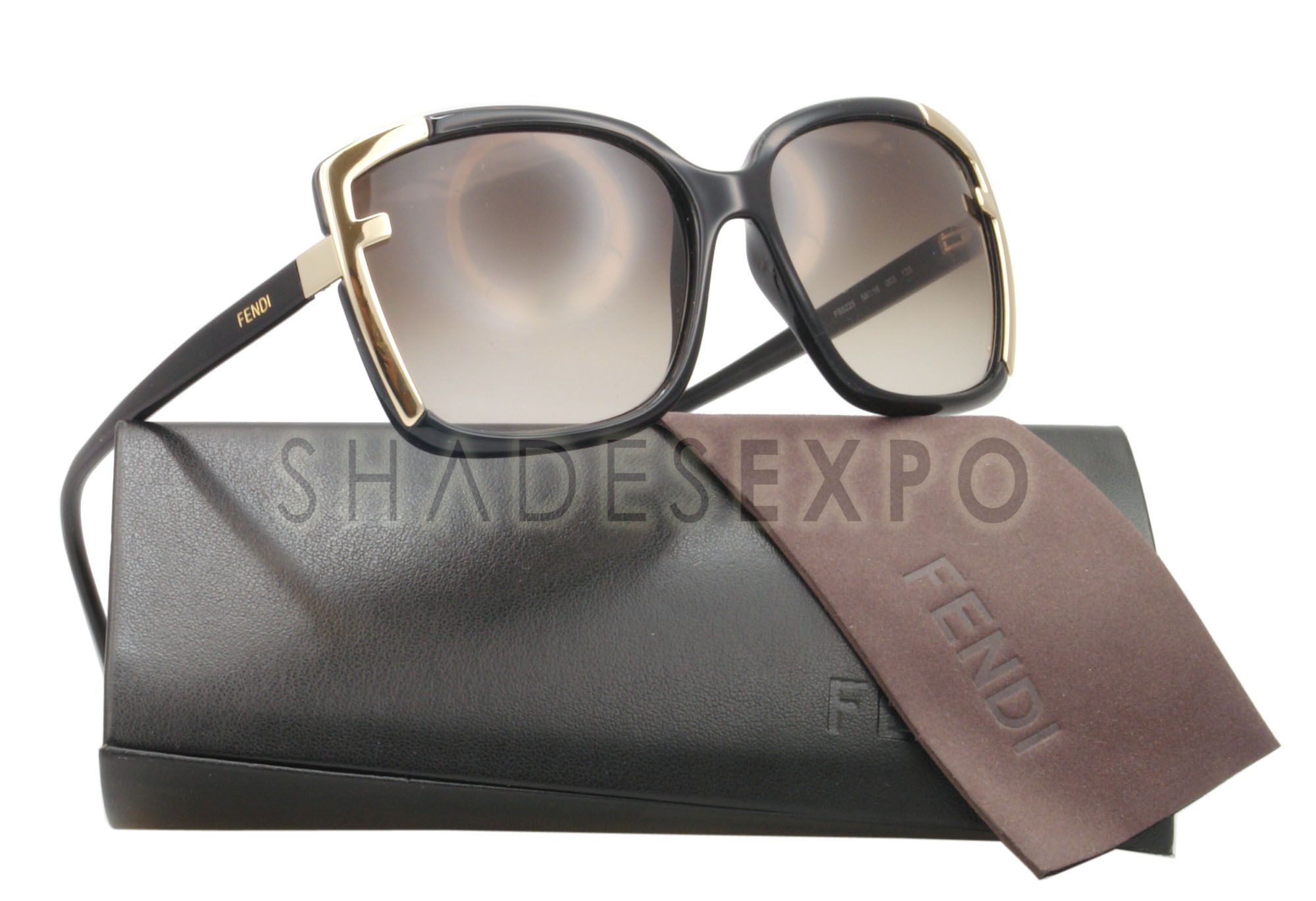 New Fendi Sunglasses 5225 Black 003 FS5225