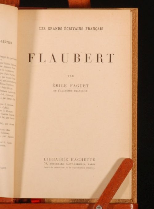 C1910 Flaubert by Emile Faguet