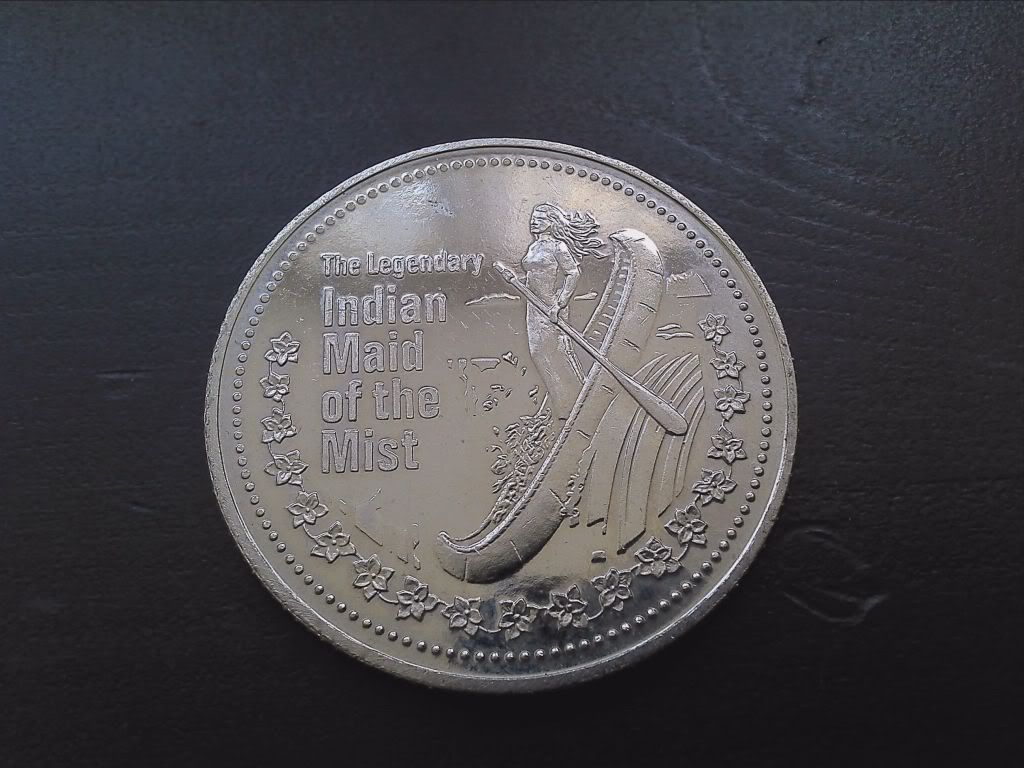 Canada Trade Dollar Niagara Falls The Legendary Indian Maid of The