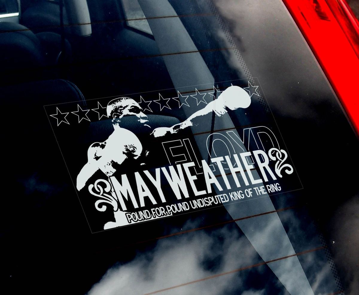 Floyd Mayweather Jr Car Window Sticker WBC Welterweight Boxing