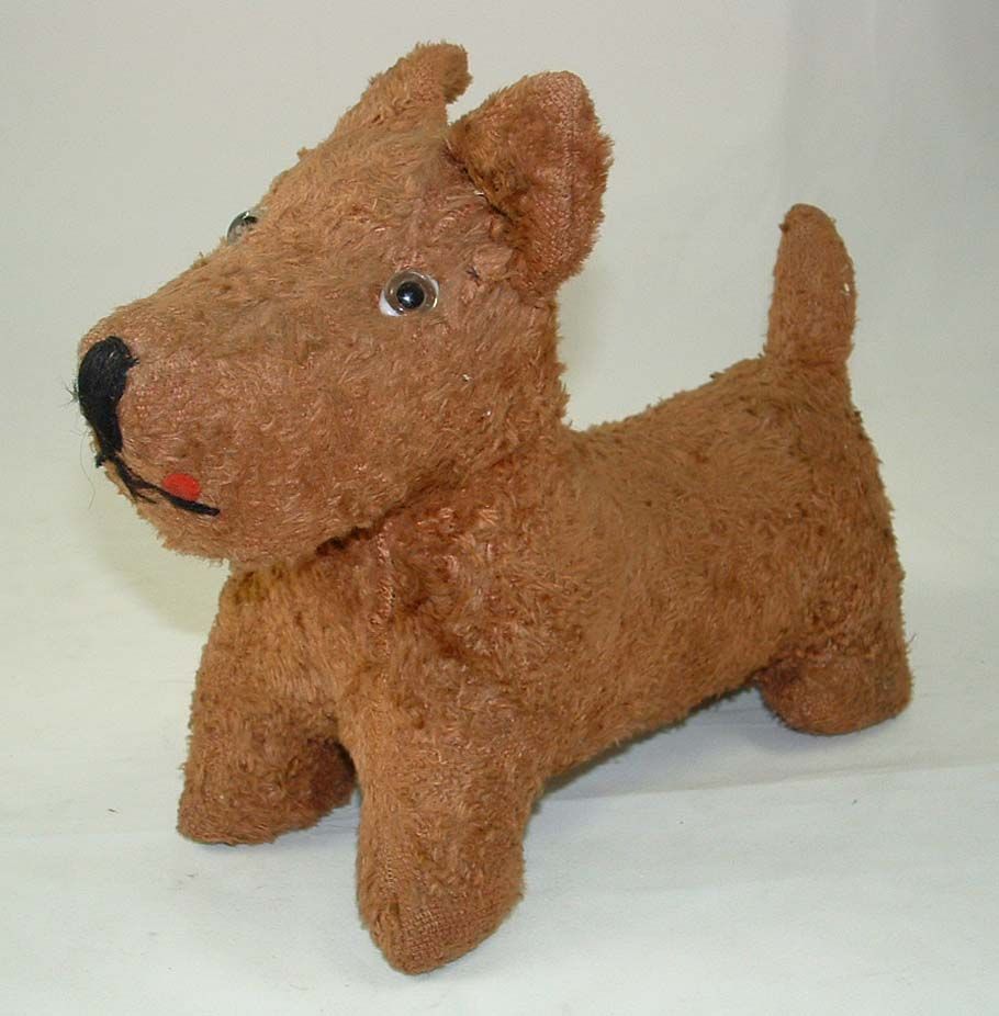 Steiff Old RARE Brown Foxy Terrier 100 Original 13