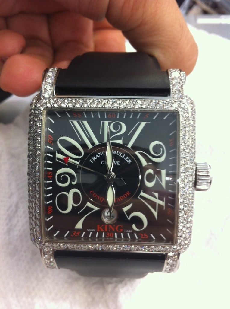 Franck Muller King Conquistador Cortez 17 5ct Diamond