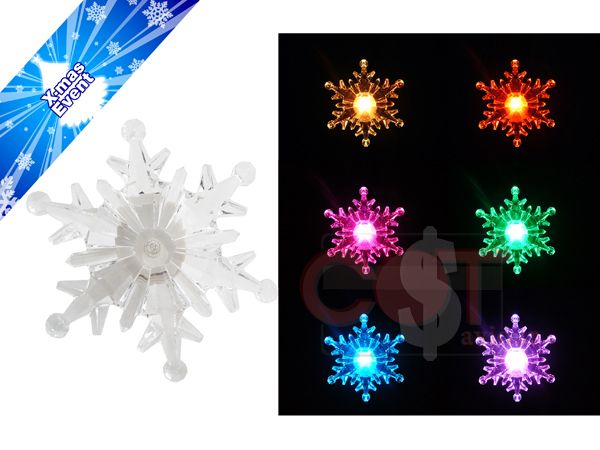 Snow Flake LED Light Window Christmas Ornament Night