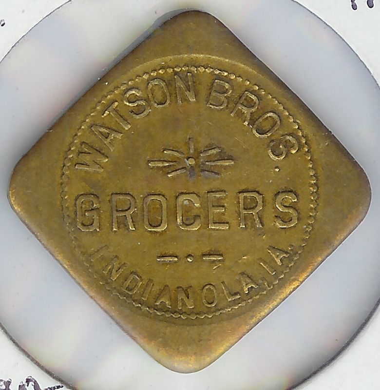 IA. Iowa good for trade tokens,Spencer,Davenport,Indianola,Sioux