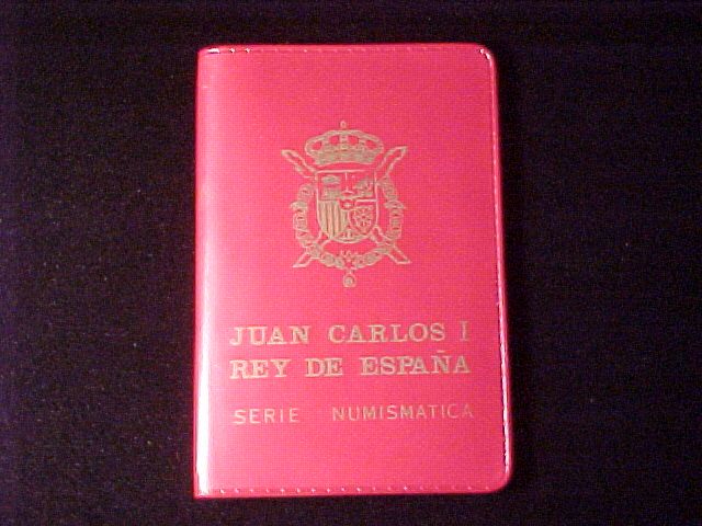 Spain 4 Coin Mint Set 1975 78 in Original Wallet w COA