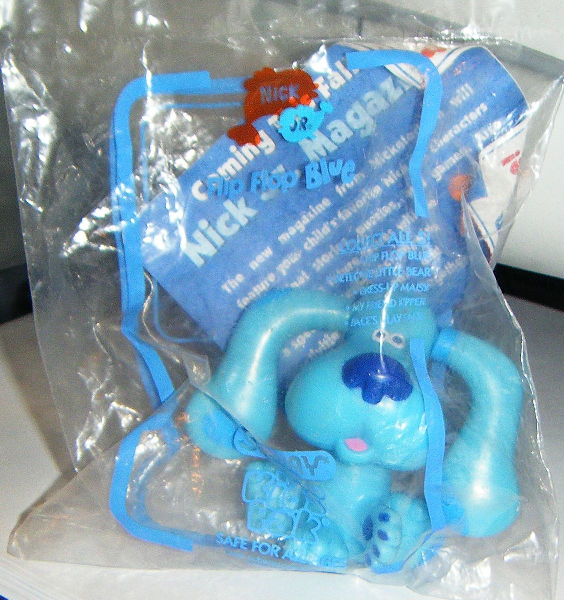 Flip Flop Blue Nick Jr Blues Clues Subway Kids Pak Mint in Package