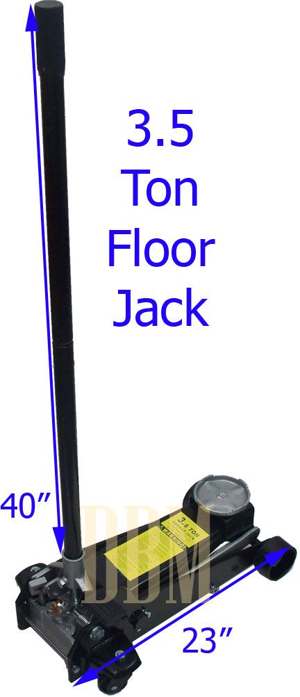 Ton Garage Car Truck Auto Shop Floor Jack Lift 5 1/4 to 19 1/2