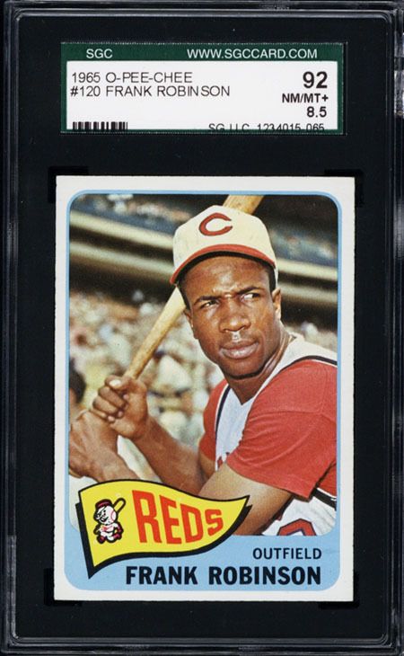 1965 O Pee Chee 120 Frank Robinson SGC 92