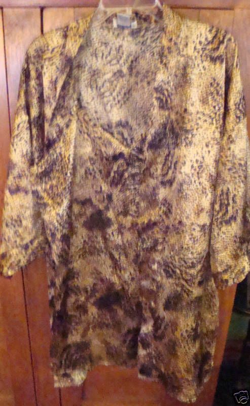 Gabrielle Intimates 2 PC Silky Gown and Cover L