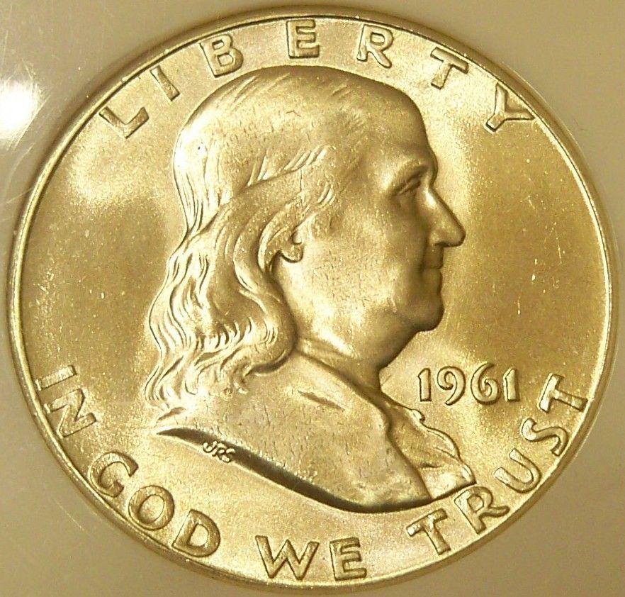  1961 P Franklin Half Dollar NGC MS 65