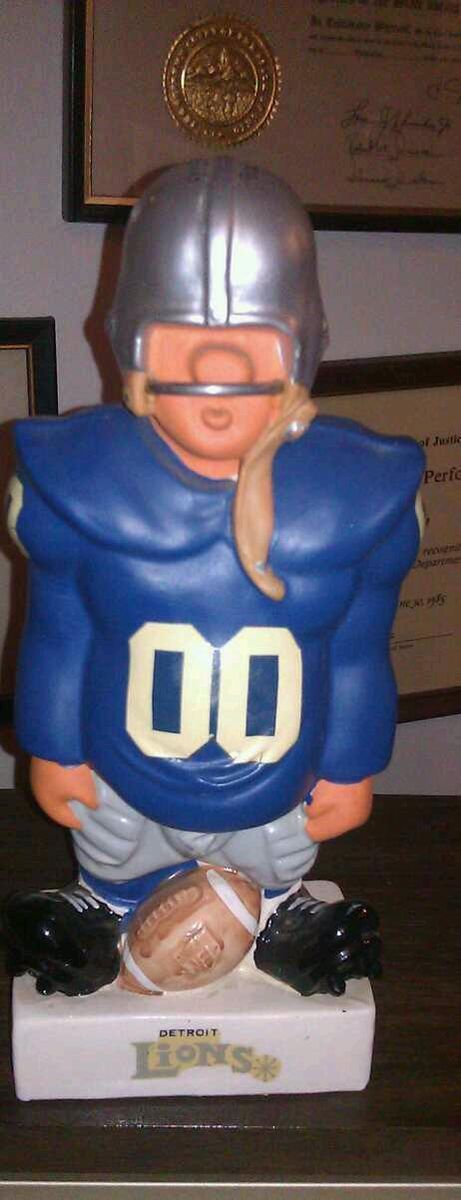 1960s Detroit Lions 10 Fred A Kail Statue Vintage FAK AWESOME