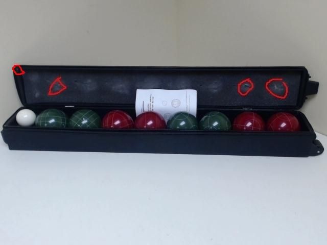 gamenamics bocce 100mm with wheeled carry case