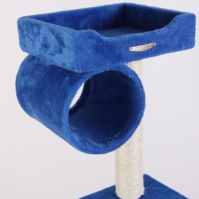 57 Cat Tree Condo House Scratcher Pet Furniture Bed 04 BLUE