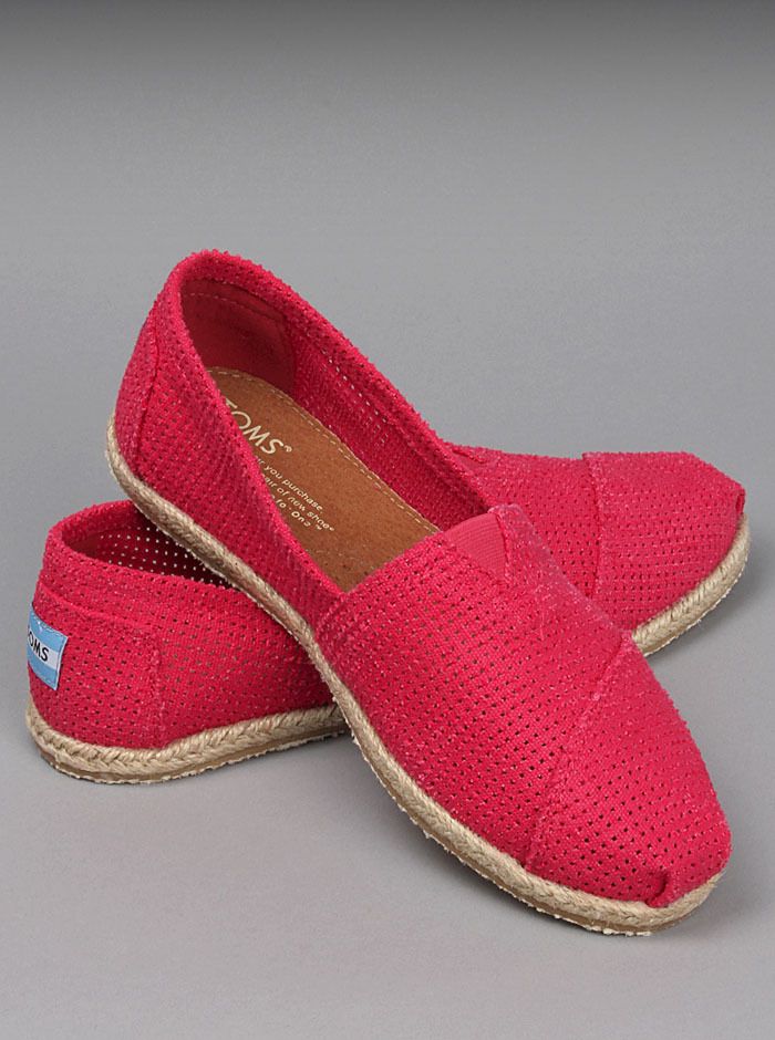 Womens Toms Fuchsia Freetown Classics Sz 6