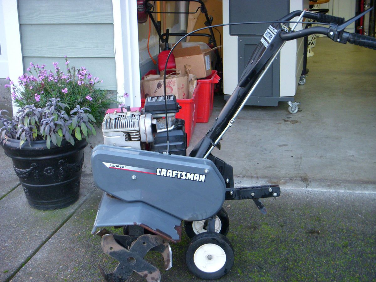 Craftsman Front Tine Tiller 5.5 HP/26 . Power Reverse