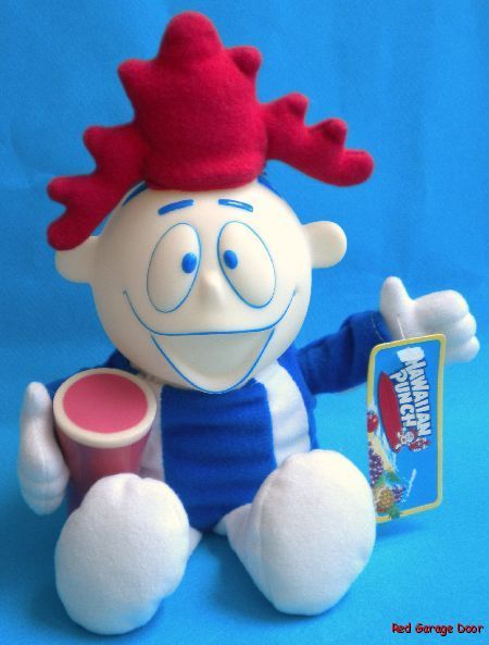  Hawaiian Punch Punchy Stuffed Soft Toy Doll Vinyl Face Fruit Drink