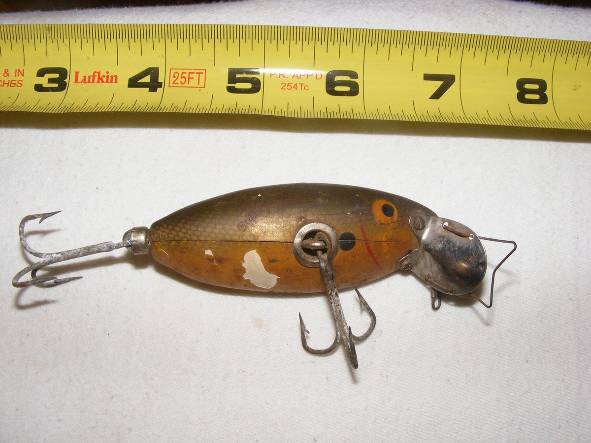 Vintage Fishing Lure True Temper Crippled Shad A L Foss