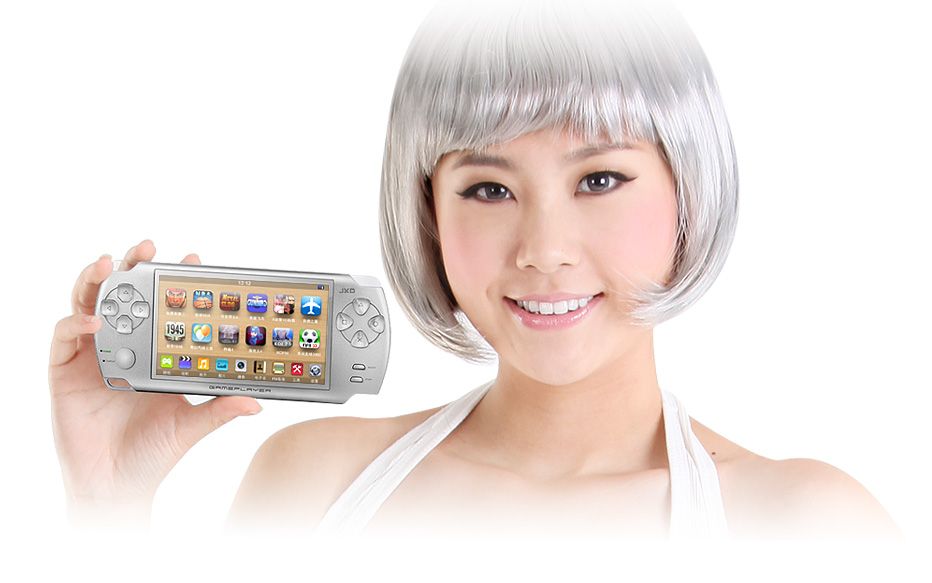 JXD5000 MP4 GAME PLAYER 4GB  MUSIC FM VIDEO CAMERA PHOTOS