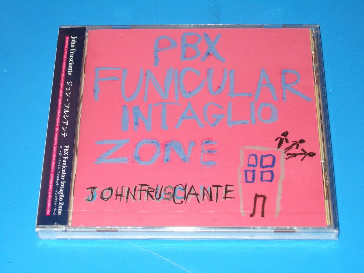 2012 JOHN FRUSCIANTE PBX FUNICULAR INTAGLIO ZONE JAPAN SHM CD BONUS