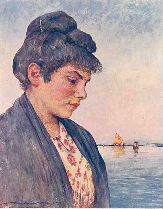 Italy Venice Portrait Francesca Historical Print 1906