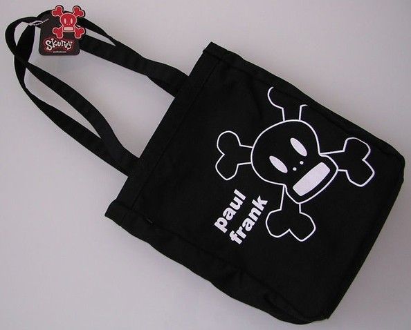  Paul Frank Black Skurvy Core Purse Tote Bag