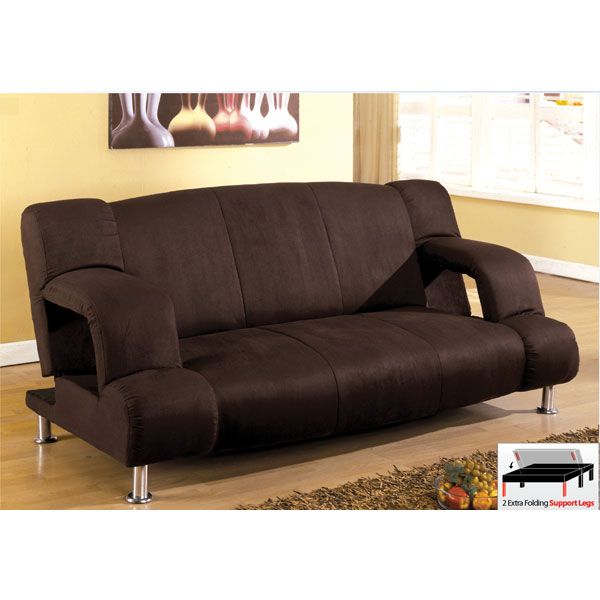 punta sal espresso microfiber sofa bed futon