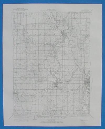 Niles Buchanan Berrien Springs Michigan 1927 Topo Map