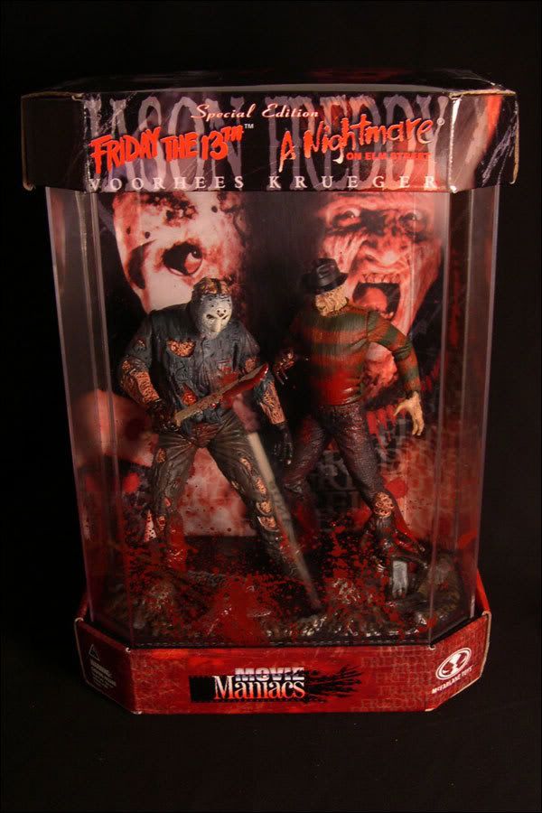 Freddy vs Jason Movie Maniacs Horror Blood Display RARE