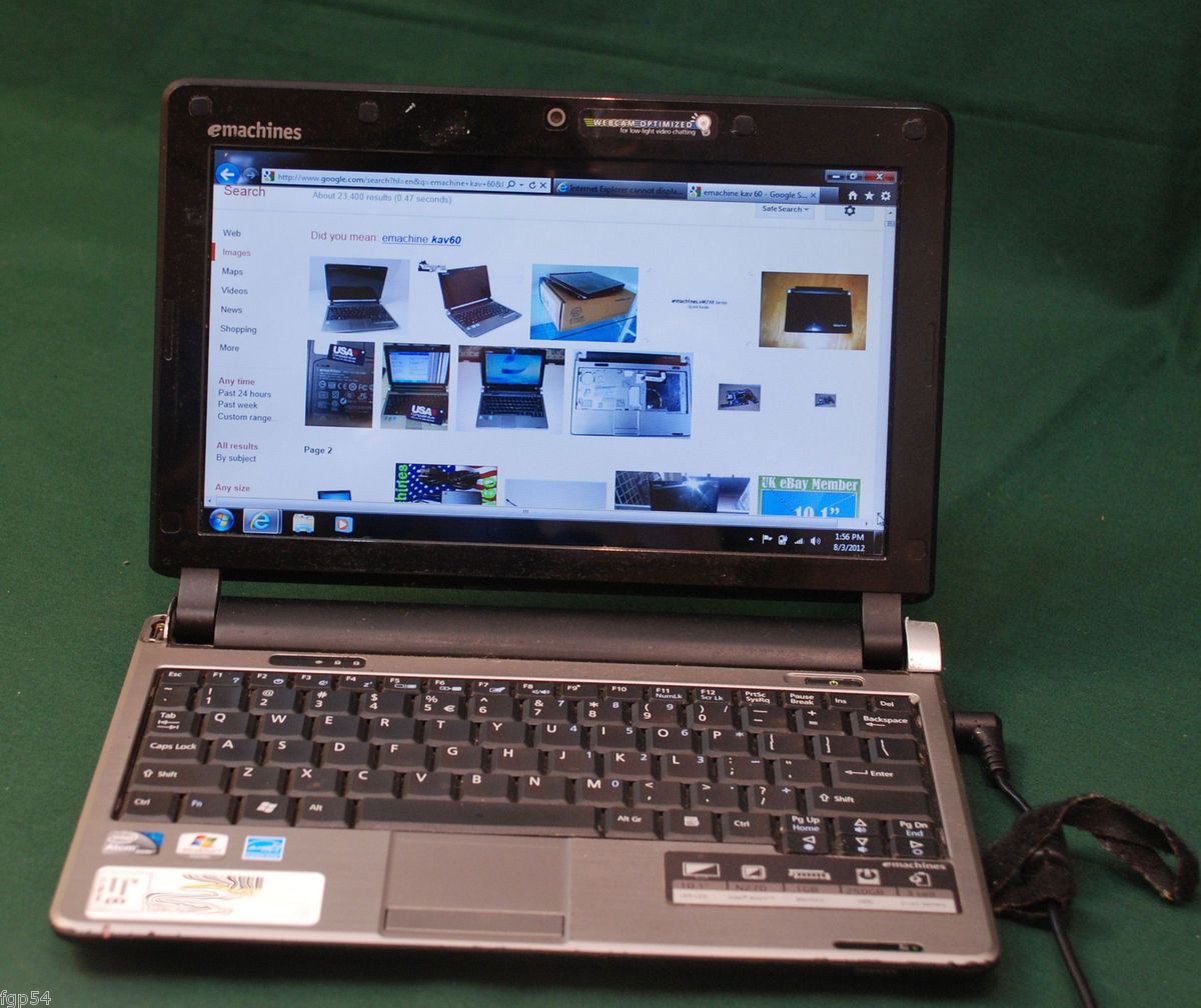 Emachine Netbook Windows 7 Starter 220GB 1 66GHz