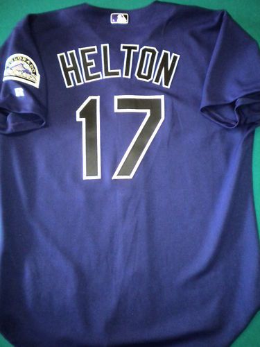 Todd Helton Game Used Worn Jersey Colorado Rockies