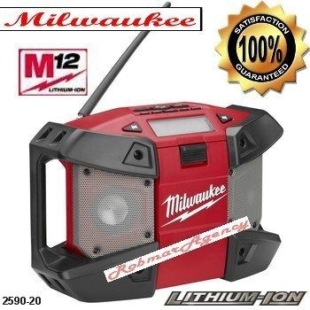 Milwaukee   M12 REDLITHIUM™ 12 Volt Cordless Radio 2590 20 *