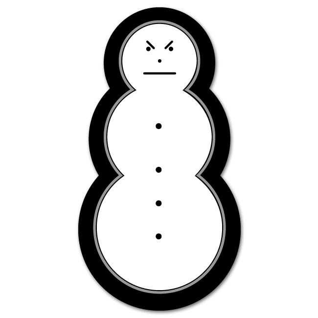 Young Jeezy Snowman Gangsta Rap Bumper Sticker 3 x 5