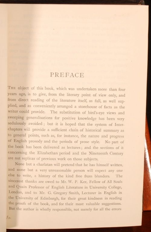 1913 Short History English Literature George Saintsbury