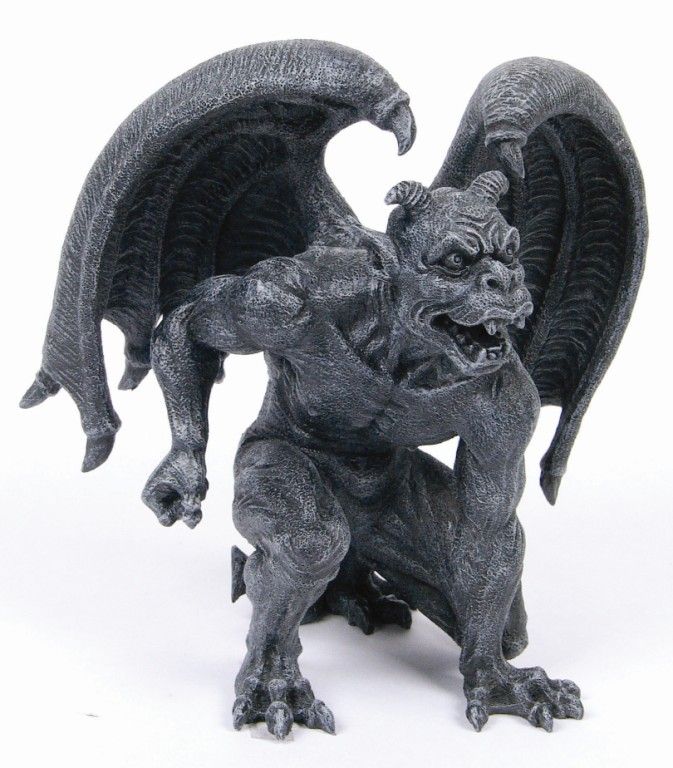 Short Horned Gargoyle Statue Home Collection Figurine Decoration