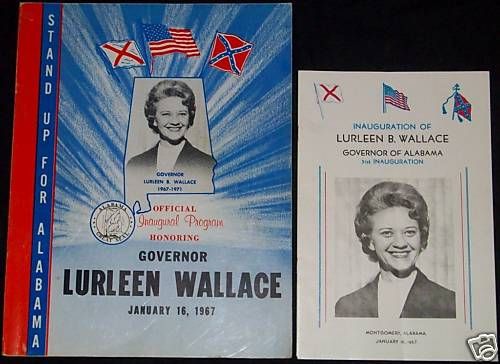 Alabama Governor Lurleen Wallace Inaugural 1967 George