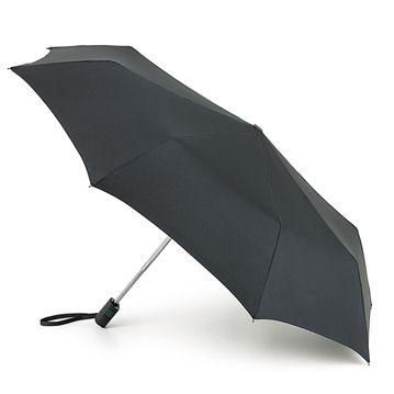 Fulton Auto Open & Close Mens Compact Flat Umbrella Black G819