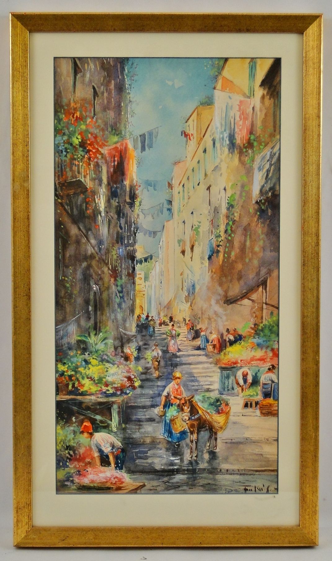 Fulvio Tessitore de Fulvis Italian Artist Impressionist Market w C