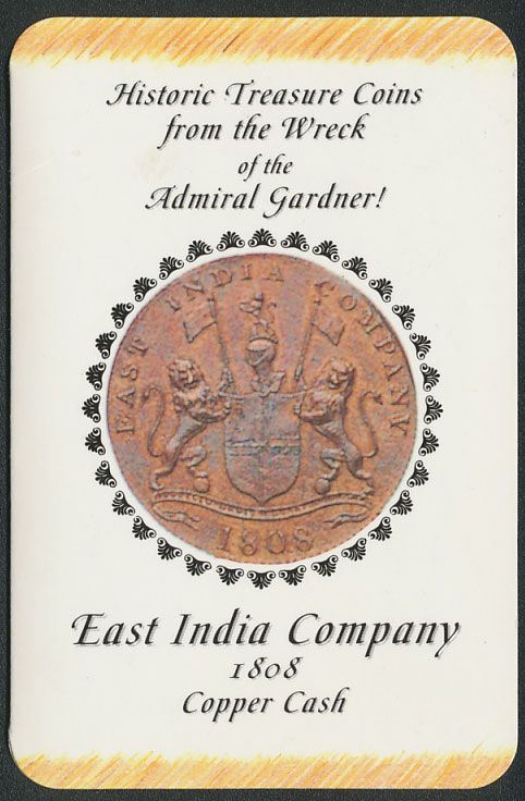 1808 COPPER CASH WRECK OF THE ADMIRAL GARDNER EAST INDIA COMPANY 1993 ...