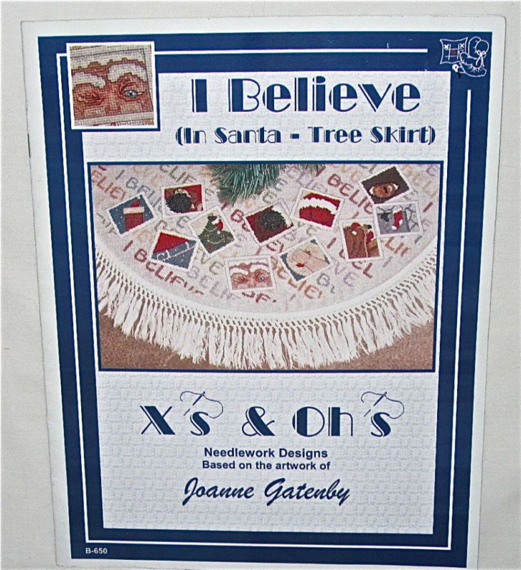 Believe in Santa Tree Skirt Leaflet Joanne Gatenby