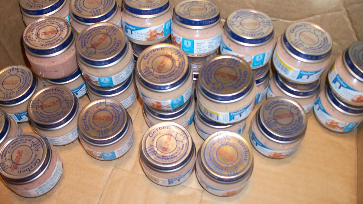 Lot of 30 Gerber Baby Food Meats 2nd Foods 2 5 oz Jars