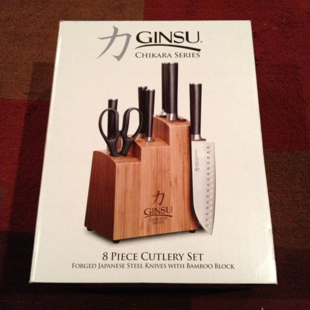 Ginsu 7108 Chikara 8 Piece Stainless Steel Knife Set