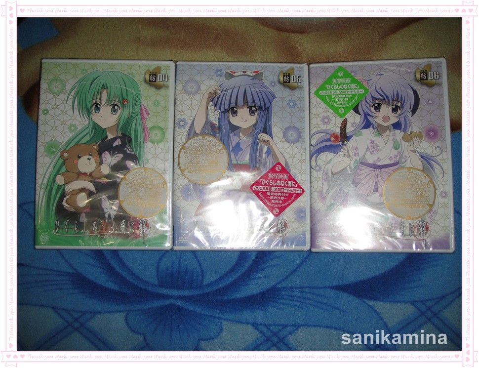 Higurashi No Naku Koro Ni Tsumugi File 4 6 3DVD Japan