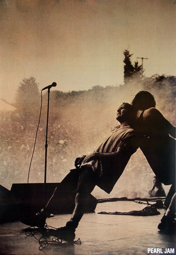Pearl Jam Giant Music Poster Eddie Vedder on Stage