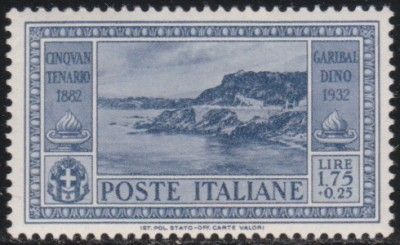 italy 1932 giuseppe garibaldi l 1 75 25c mh