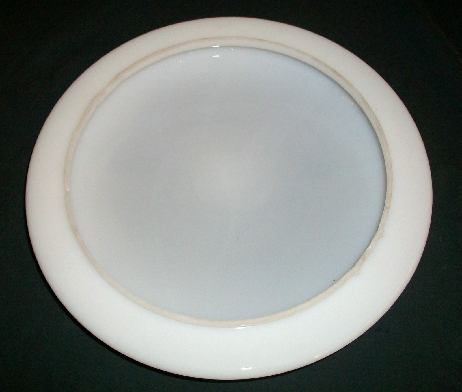Vintage Lighting Glass Globe Ceiling Milk White Light Flying Saucer