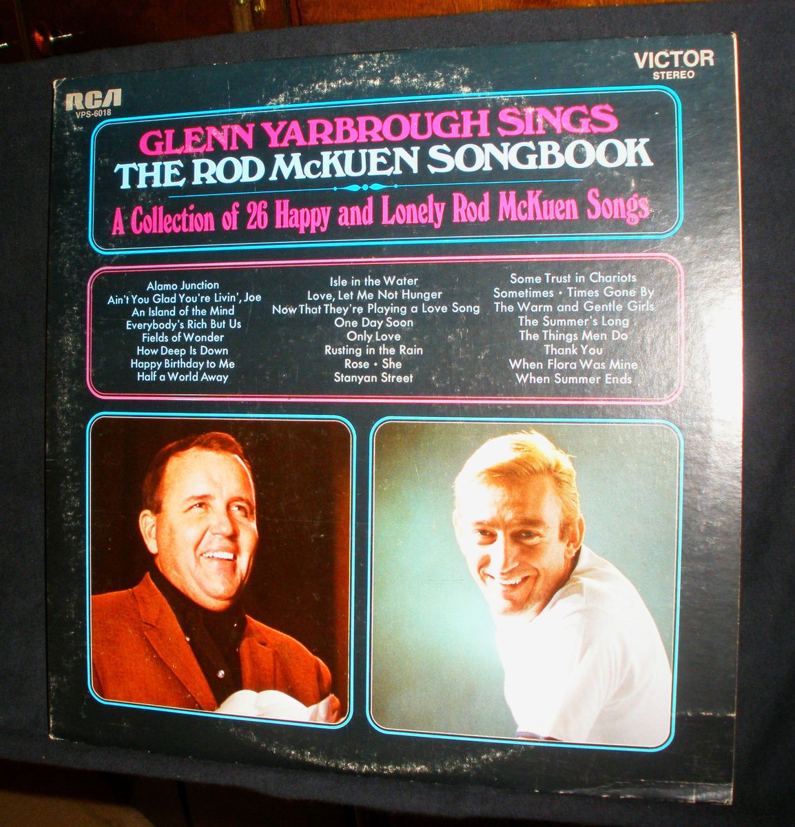 Glenn Yarbrough Sings The Rod McKuen Songbook 2 LP Set Gatefold 1969 N